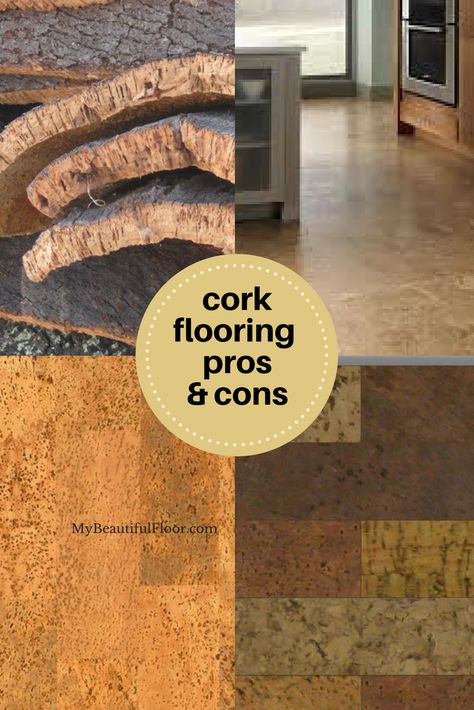 Cork Floors Ideas, Cork Flooring Living Room, Cork Kitchen, Interesting Flooring Ideas, Cork Floor Kitchen, Cork Kitchen Floors, Cork Bathroom Floor, Alternative Flooring Ideas, Cork Flooring Ideas