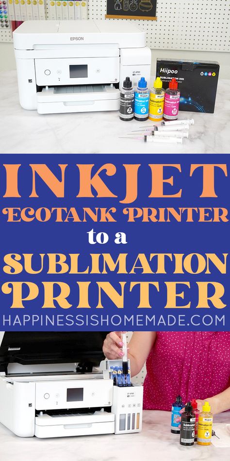 Epson Ecotank Printer, Tshirt Printing Business, Sublimation Gifts, Sublimation Ideas Projects Inspiration, Epson Printer, Sublimation Printer, Inspiring Art, Silhouette Cameo Projects, Cricut Tutorials