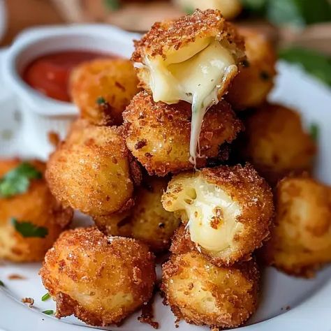 Fried Cheese Bites, Baked Teriyaki Chicken, Fried Cheese, Cheese Bites, Cheese Fries, Dessert Salads, Baked Chicken Recipes, Fried Food, Food Obsession