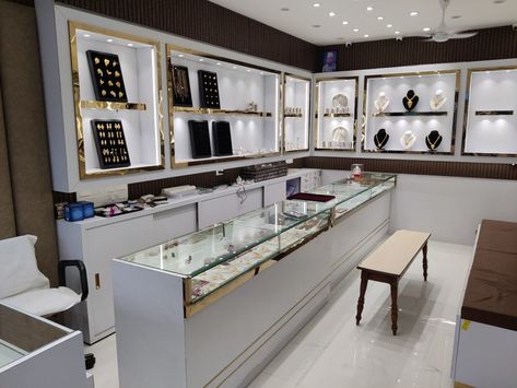 Jewellery shop Jwellery Shops Interior, Jewellery Shop Board Design, Small Jwellary Shop Interior, Jewellery Showroom Interiors Jewelry Shop, Jewellery Counter Design, Small Gold Shop Interior Design, Small Jewelry Shop Interior Design, Small Jewellery Shop Design, Jewellery Store Interior