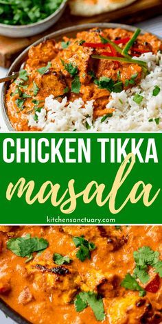 Chicken Tikka Masala - tender chunks of marinated chargrilled chicken in a creamy mild sauce with garlic, ginger and spices. Kids and adults alike love this dish. #chickencurry #chickentikka #chickentikkamasala #indiancurry #mildcurry #betterthantakeout #fakeaway Indian Food With Chicken, Not Spicy Indian Food, Indian Food Recipes Spicy, Non Spicy Indian Recipes, Indian Food Chicken Recipes, India Curry Recipes, Indian Food Easy Recipes, Easy Desi Recipes, India Recipes Easy