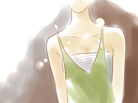 How+to+Make+a+Flat+Chest+Beautiful+--+via+wikiHow.com Sunken Cheeks, Fuller Cheeks, Flat Chested Fashion, Surrounded By Women, Ettiquette For A Lady, Flat Chested, Low Cut Dresses, Breast Tape Lift, Pretty Style