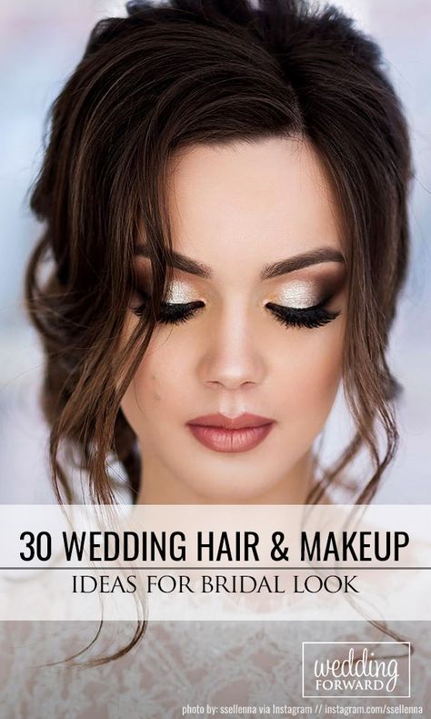 Bride Makeup Brown Eyes, Winter Wedding Makeup, Hair And Makeup Ideas, No Make Up Make Up Look, Summer Wedding Makeup, Beach Wedding Makeup, Fall Wedding Makeup, Wedding Makeup Bride, Hazel Eye Makeup