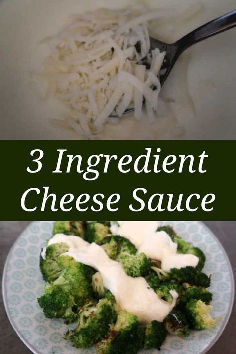 How To Make Cheese Sauce Without Flour – Quick and Simple Easy 3 Ingredient White Sauce Recipe Without Heavy Cream for broccoli, vegetables, mac and cheese or nachos – With the video tutorial. White Sauce For Broccoli, Cheese Sauce With American Cheese, White American Cheese Sauce, Cheese Sauce Without Milk, Cheese Sauce Without Flour, Easy Cheese Sauce For Broccoli, Brocolli Cheese Sauce, Nacho Sauce Recipe, Make Cheese Sauce