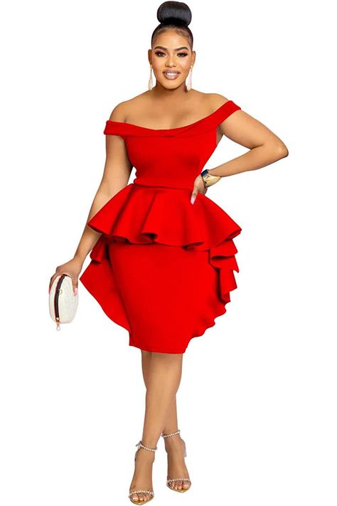 Fashion Pencil Dress for Women Business Elegant Ruffle Sleeve Bodycon Ruched Dresses Wear to Work. Brown And White Dress, Off The Shoulder Evening Dress, Cocktail Dress Elegant, Dress For Ladies, Off Shoulder Evening Dress, Ruffle Bodycon, Shoulder Ruffle Dress, Split Maxi Dress, Backless Design