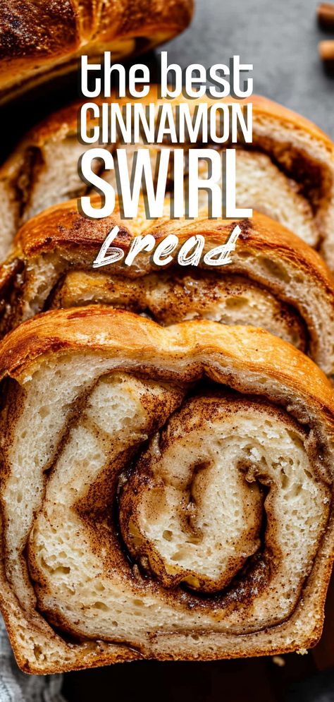 Cinnamon Swirl Bread [2 Hours] – Chasety Cinnamon Bread Recipe Homemade, Good Bread Recipes Baking, Easy Cinnamon Swirl Bread, Cinnamon Sweet Bread, Bread Recipes Oven, Homemade Cinnamon Swirl Bread, Brown Sugar Cinnamon Bread, Rustic Sandwich Bread, Cinammon Swirl Bread