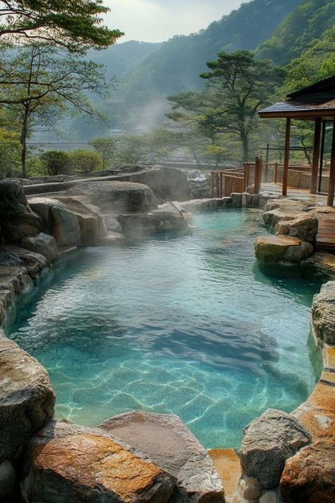 Relax in Japan's Hot Springs During Winter♨️ Winter is the perfect time to visit Japan's hot springs (onsen). Enjoy a relaxing soak surrounded by snowy landscapes in places like Hakone and Nagano. 🌿❄️ #HotSprings #WinterTravel #Japan #Onsen Japan Onsen, Japan Honeymoon, Hakone Japan, Onsen Bath, Onsen Japan, Japanese Onsen, Japanese Hot Springs, Japan Winter, Spring In Japan