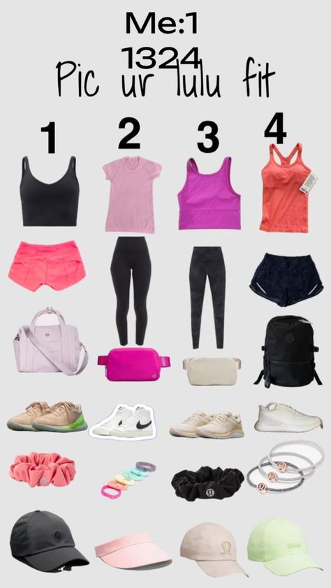 How To Style White Lululemon Shorts, Lululemon Size Guide, What To Get At Lululemon, Lulu Must Haves, Workout Outfits Lululemon, Pick Ur Fit, What To Get From Lululemon, Lululemon Educator Outfit, Cute Lulu Outfits