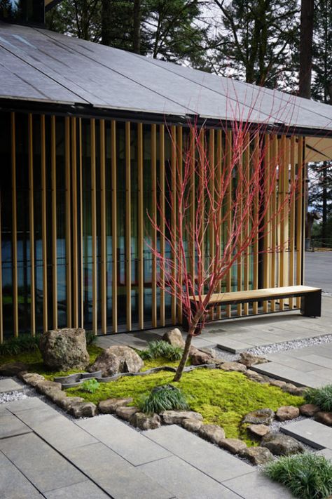 Tsubo-Niwa - Portland Japanese Garden Japanese Garden Backyard, Japanese Courtyard, Landscape And Urbanism Architecture, Small Japanese Garden, Portland Japanese Garden, Japanese Garden Landscape, Japan Garden, Japanese Garden Design, Geometric Architecture