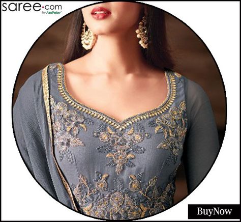 New Latest Neck Design For Suit, Latest Neck Designs For Suits, Suit Neck Designs Indian, Suit Neck Design, Salwar Neck Patterns, Net Floor, Salwar Kameez Neck Designs, Salwar Suit Neck Designs, Punjabi Suit Neck Designs