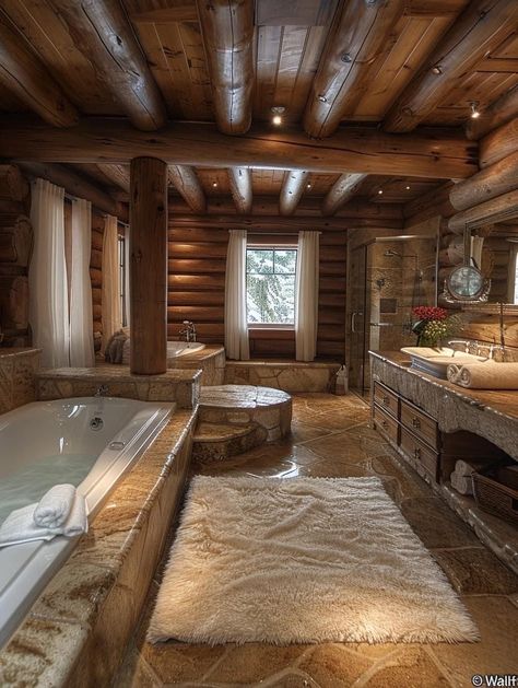 Ski Hut, Log Houses, Log Cabin Ideas, Barn Style House Plans, Dream Life House, Modern Bathrooms, Rustic Home Design, Barn Style House, Fantasy Places