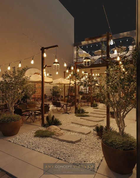 Backyard Patio On A Budget, Patio On A Budget, Cafe Exterior, Outdoor Restaurant Design, Small Cafe Design, Restaurant Patio, Cafe Shop Design, Coffee Shops Interior, Outdoor Cafe