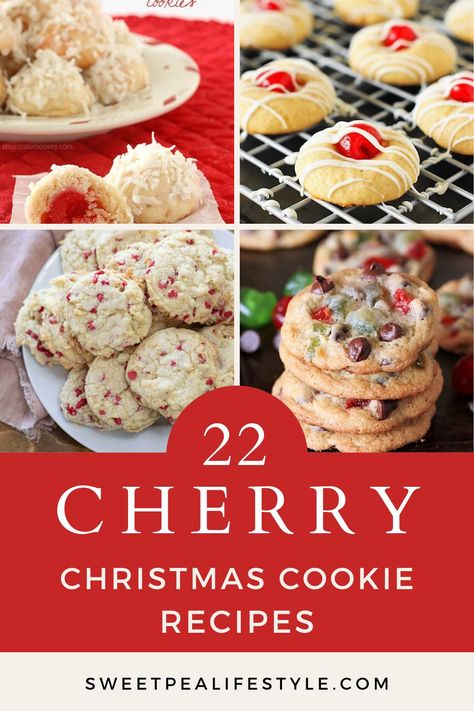 Yuletide Cherry Cookies, Cherry Pecan Cookies, Christmas Cookies With Maraschino Cherries, Cookies With Cherry Pie Filling, Cherry Flips Cookies, Fresh Cherry Cookies Recipes, Italian Cherry Cookies Recipes, Christmas Cookies Cherry, Christmas Cookies With Cherries