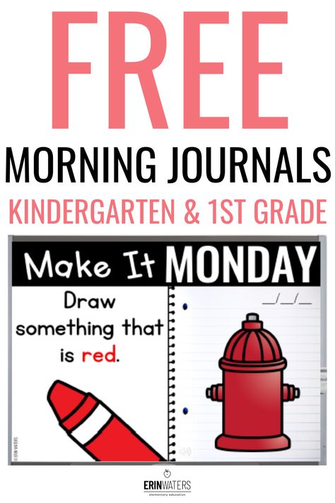 Journal Ideas For 1st Grade, 1st Grade Journal Ideas, Journal Prompts For Kindergarten, How To Writing 1st Grade, Kindergarten Writing Prompts Free, Writing Prompts Preschool, Prek Journal Prompts, Preschool Journal Prompts Free Printable, Kindergarten Journal Prompts