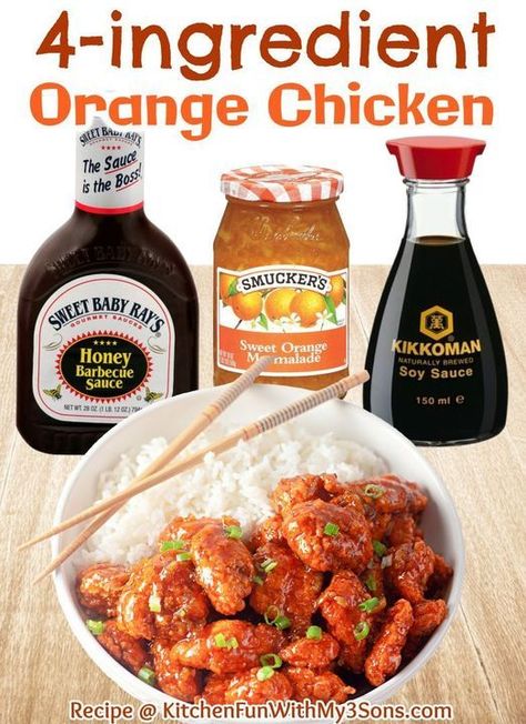 Easy Orange Chicken, Orange Chicken Crock Pot, Orange Chicken Recipe, Chinese Cooking Recipes, Food Meat, Easy Chinese Recipes, Quick Chicken, Orange Chicken, Incredible Recipes