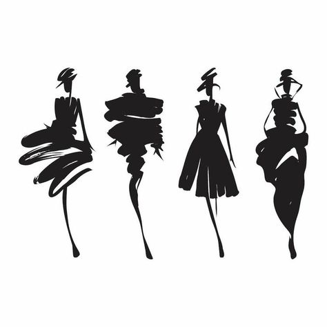 Silhouette Drawing, Sketches Of People, Fashion Silhouette, Figure Sketching, 수채화 그림, Fashion Wall Art, Fashion Art Illustration, Urban Sketching, Line Art Drawings