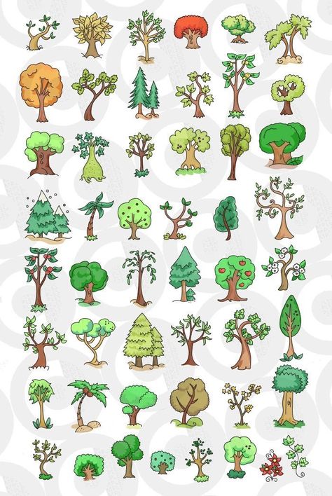 Easy Small Drawings, Doodle Tree, Tree Doodle, Quick Sketches, Easy Drawings For Kids, Easy Doodle Art, Small Drawings, Drawing And Painting, Easy Doodles Drawings