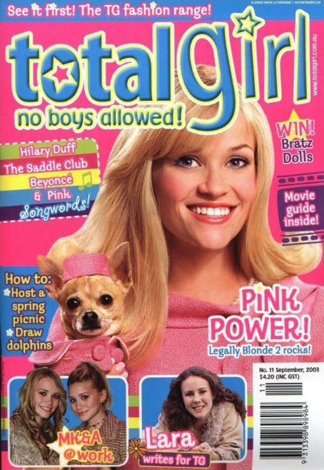 2000s Fashion Magazine, 2000s Posters, Y2k Magazine, 2000s Magazines, Magazine Front Cover, Pink Movies, Total Girl, No Boys Allowed, 2000s Pink