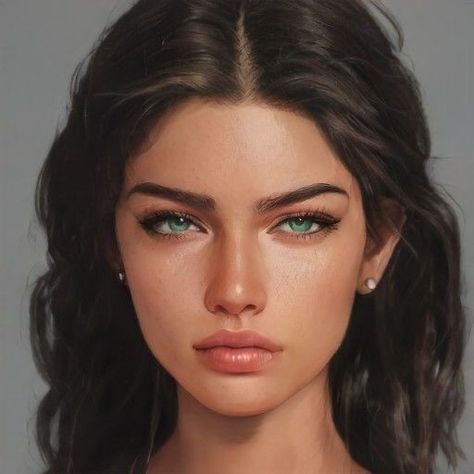 Artbreeder Girl Black Hair, Black Hair Yellow Eyes, Artbreeder Girl, Girl Black Hair, Black Hair Green Eyes, Art Breeder, Brown Hair Green Eyes, Blonde Hair Green Eyes, Character Inspiration Girl