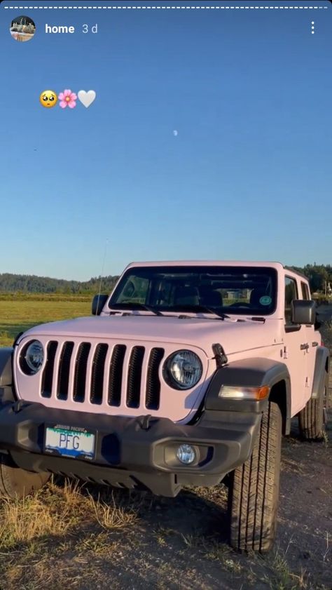 Photos For Vision Board, Pink Jeep Wrangler, Princess Car, Creating A Vision, White Jeep, Pink Jeep, Girly Car Accessories, Cars Brand, Motivational Images