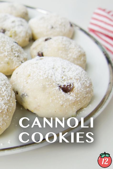 Cannoli Dessert, Cannoli Cookie Recipe, Holy Cannoli Cookies, Canola Cookies, Canoli Drop Cookies, Cannoli Cookies, Cannoli Cookie Cups, Canolli Cookie Recipes, Canestrelli Cookies