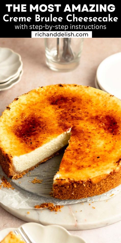 Whiskey Creme Brulee, Crème Brûlée Pie, Creme Brulee Pie Recipe, Cream Brulee Cheesecake, Creme Brulee Cheesecake Recipe, Chicken Recipes Paleo, Cheesecake Deserts, Creme Brulee Pie, Brulee Cheesecake