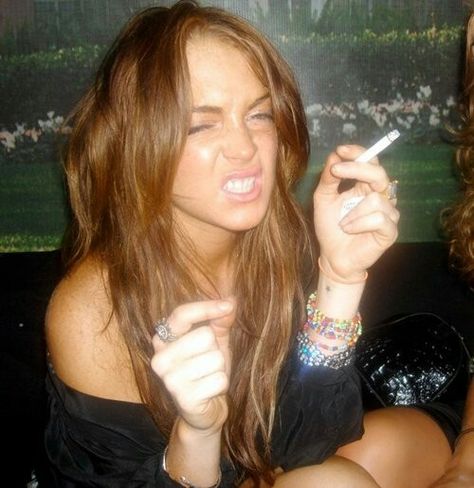 Lindsay Lohan smoking Lindsay Lohan, A Woman