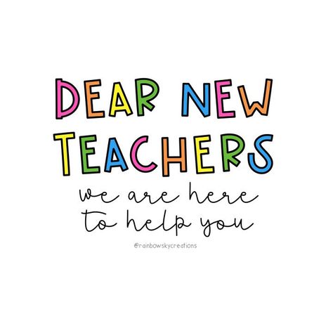 First Year Teacher, Teacher Summer, Teaching Career, First Year Teachers, Mentorship Program, Rainbow Sky, Primary Education, Teacher Tips, Teacher Friends