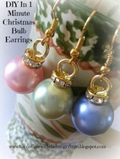 8 DIY Earring Tutorials For Those Who Are Addicted To Earrings Diy Earrings Tutorial, Anting Manik, Diy Jewelry Tutorials, Jewelry Pliers, Wrap Jewelry, Nose Jewelry, Earring Tutorial, Homemade Jewelry, Holiday Earring