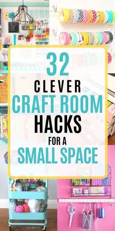 Craft Room Hacks, Office Pegboard, Craft Paint Storage, Craft Organization Diy, Small Craft Rooms, Easy Diy Ideas, Organize Craft Supplies, Room Hacks, Dream Craft Room