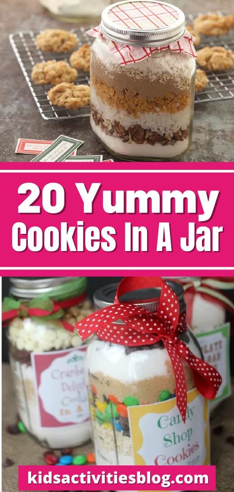 Mason Jar Cookie Mix Recipe, Cookie Mix In A Jar Recipe, Best Homemade Gifts, Recipe In A Jar, Mason Jar Baking, Jar Food Gifts, Mason Jar Cookie Recipes, Mason Jar Gifts Recipes, Cookie Mix Jar