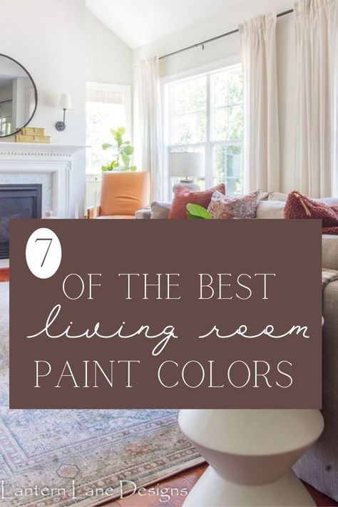 Best Paint Color For Main Living Area, Best Color For Interior Walls, Timeless Living Room Paint Colors, 2023 Living Room Paint Trends, Best Whole Home Paint Color, Interior Paint Colors For House Open Concept, Large Family Room Paint Colors, Living Room High Ceilings Paint Colors, Family Room Design Paint Colours