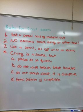 Funniest thing ever. Read all of it. @Naomi Brown After Exam, English Teacher Humor, Teaching Humor, 21 Questions, Class Rules, Teaching Profession, Ap World History, Math Jokes, Language Arts Classroom