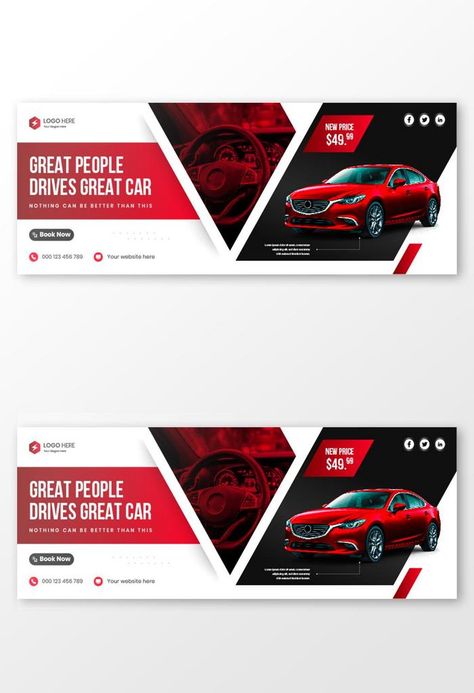 Billboard Banner Design, Graphic Banner Design, Car Cover Photo, Pikbest Graphic Design Templates, Web Banner Design Layout, Car Social Media Design, Car Banner Design, Cover Facebook Design, Cars Banner