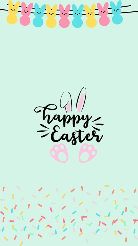 Peeps Iphone Wallpaper, Iphone Spring Wallpaper, Cell Wallpaper, Happy Easter Wallpaper, Happy Easter Quotes, Holiday Wallpapers, Easter Crafts Preschool, Easter Background, Easter Bunny Cookies