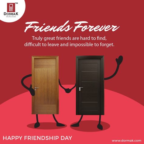 Friendship is a treasure that fills our hearts with joy and our lives with endless memories. Cheers to the friends who make every day brighter. Happy Friendship Day! Explore our exclusive range on www.dormak.com or call 9251441023 / 8875020271 to know more! Friendship Day Creative Post, Friendship Day Creatives, Friendship Day Creative Ads, Friendship Day Post, National Friendship Day, Friendship Poster, International Friendship Day, Company Anniversary, Aluminium Windows And Doors