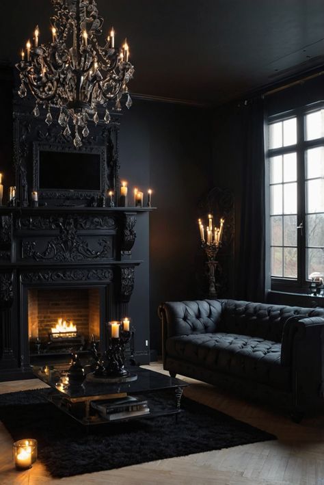 Fall Furniture , Autumn Cozy Fall ,Decor Easy Fall ,
Decor Neutral Fall ,Decor Fall ,Decor Inspiration ,Fall Decor Ideas Dark Color Furniture Living Room, Light Gothic Home Decor, Black Gothic Living Room, Goth Decor Living Room, Alternative Living Room, Goth Apartment Decor, New England Style Living Room, Modern Gothic Living Room, Elegant Gothic Decor