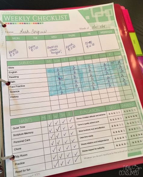 Foster independent learning and accountability in your homeschool with this simple tool. Homeschool Checklist, Homeschool Lesson Planner, Planning School, Lesson Plan Book, Homeschool Lesson Plans, Cesar Millan, Homeschool Education, Homeschool Inspiration, School Plan