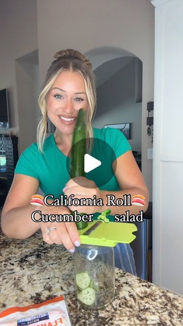 Cucumber California Roll Bowl, Cucumber Kani Salad, Cucumber Crab Rangoon Salad, Viral Cucumber Salad With Crab, Imitatation Crab Cucumber Salad Recipe, Cucumber Tiktok Salad, California Roll Salad Recipe, Logan’s Viral Cucumber Salad, California Roll In A Jar