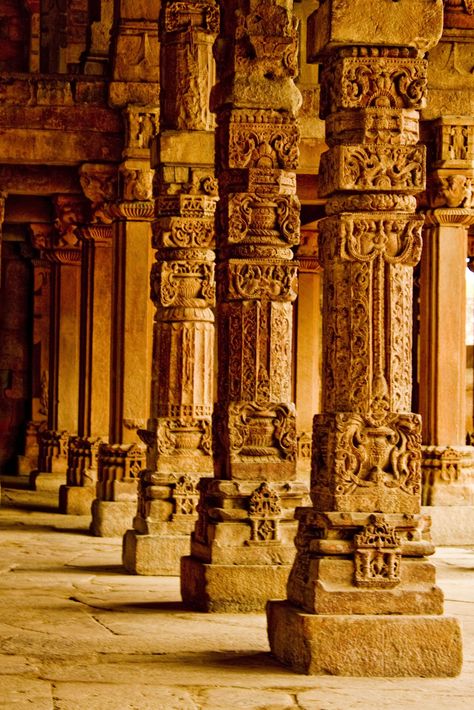 Timeless Pillars by Robin  Srivastava on 500px Temple Pillars Indian, South Indian Temple, Qutub Minar, Arte Yoga, Temple India, Concept Inspiration, Ancient Drawings, Indian Temple Architecture, Royal Core