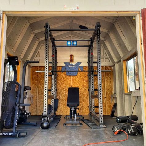 Shed Gym Ideas, Shed Gym, Barn Gym, Home Gym Shed, Mini Shed, Gym Shed, Backyard Gym, Home Gym Setup, Gym Setup