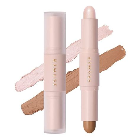 Amazon.com: KIMUSE 2 Color Dual Cream Contour Stick, Highlight & Contour Bronzer Stick, Long Lasting & Waterproof Contour Sticks Kit for Light Skin Face Makeup : Everything Else Contour Sticks, Contouring Stick, Cream Contour Stick, Bronzer Stick, Contour Bronzer, Face Contouring Makeup, Face Brightening, Stick Highlighter, Concealer Stick