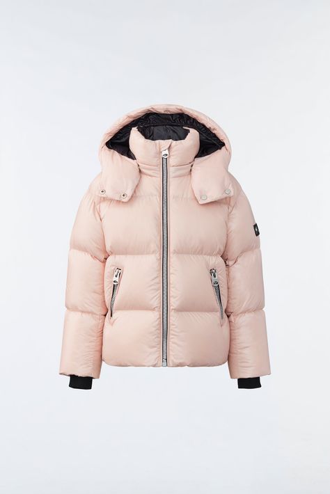 Pink puffer jacket outfit