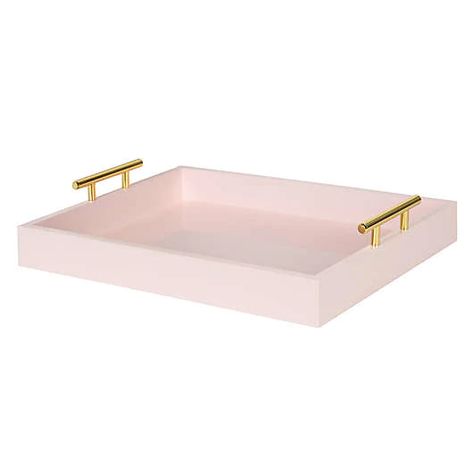 Decorative Trays | Bed Bath & Beyond Room Wishlist, Gold Rooms, Salon Suites, Preppy Room, Pink Room, Gold Handles, Cute Room Decor, Room Accessories, My New Room