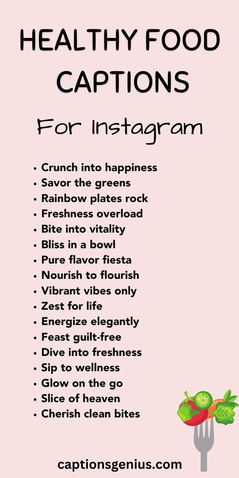 Quotes For Healthy Food, Healthy Captions Instagram, Healthy Food Quotes Instagram, Healthy Snacks Captions, Captions For Healthy Food, Food Bio For Instagram, Captions For Food Pictures Instagram, Caption For Food Pictures, Food Content Ideas For Instagram