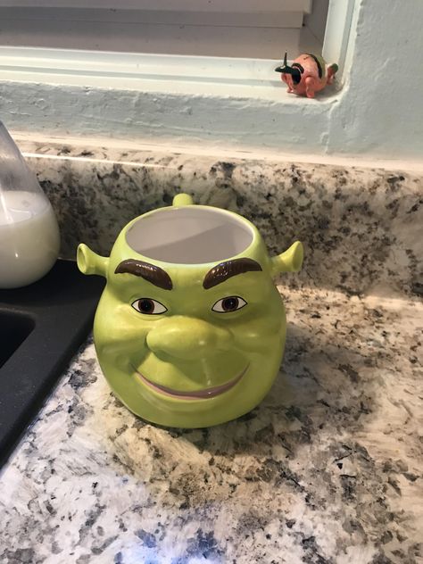 Somebody once sold me a shrek mug for 99 cents. #coffee #coffeemug #mug #cafe #espresso #photography #coffeeaddict #yummy #barista Mugs Clay, Espresso Photography, Christmas Hand Painted, Pretty Mugs, Clay Mugs, Pottery Crafts, Ceramics Pottery Art, Clay Art Projects, Ceramics Ideas Pottery