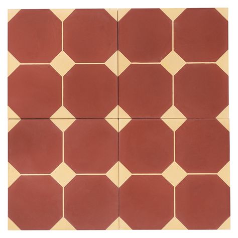 Red Tile Texture, Beige Tiles Texture, Red Kitchen Tiles, Almond Tile, Red Tile Floor, Hexagon Tile Bathroom, Flooring Texture, Pancake Cafe, Art Deco Tiles