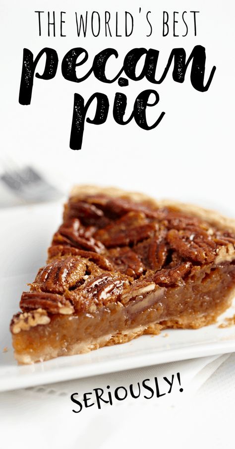 The best easy homemade pecan pie recipe - This traditional Southern recipe is homemade from scratch except for the crust which is premade and packaged. Classic simple recipe for Thanksgiving dinner like Grandma used to make. Original gooey no fail instructions. #dessertrecipes #dessert #sweettooth Best Pecan Pie Recipe, Classic Pecan Pie, Homemade Pecan Pie, Best Pecan Pie, Pecan Pie Easy, Easy Pie Recipes, Pecan Pie Recipe, Easy Pie, Pecan Recipes