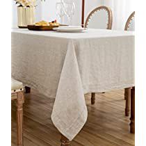 Check this out! Oblong Table, Square Table Cloth, Thanksgiving Decor Ideas, Thanksgiving Tablecloth, White Table Cloth, Outdoor Weddings, Easy Thanksgiving, Kitchen Dinning, Tablecloth Fabric