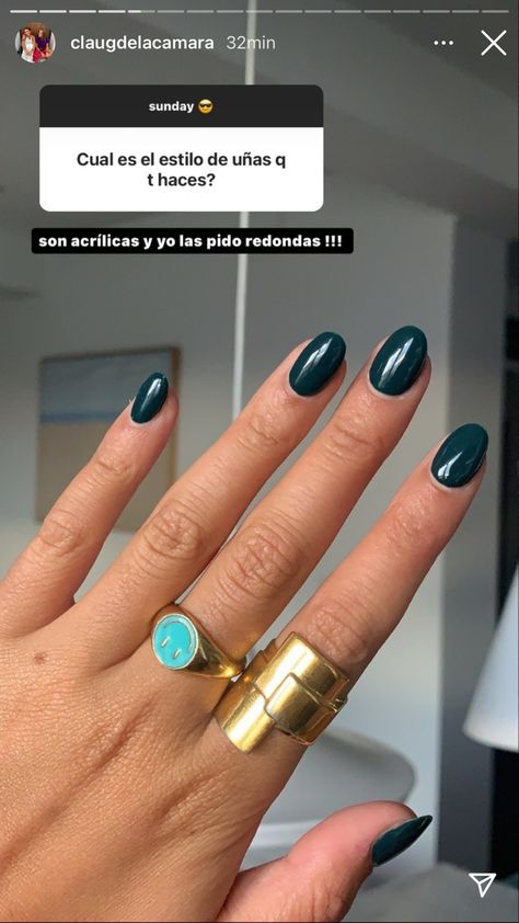 Gel Nails On Tan Skin, Green Nails On Tan Skin, Hello Nails, Nails 2023, Minimalist Nails, Fall Nail, Tan Skin, Nails Inspo, Green Nails